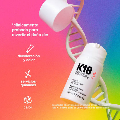 Textura ligera de la mascarilla reparadora con tecnologia de peptidos.