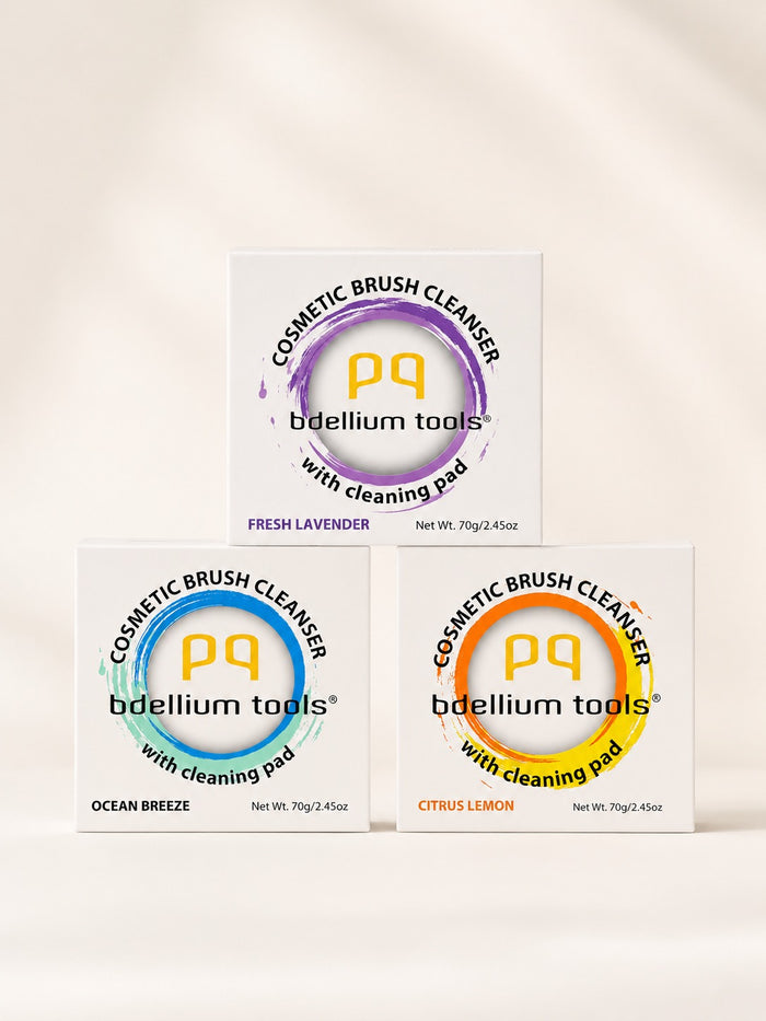 Tres limpiadores de brochas de marca bdellium