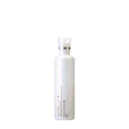 Botella del shampoo profesional Mucota Aire 01 de cosmetica capilar japonesa.