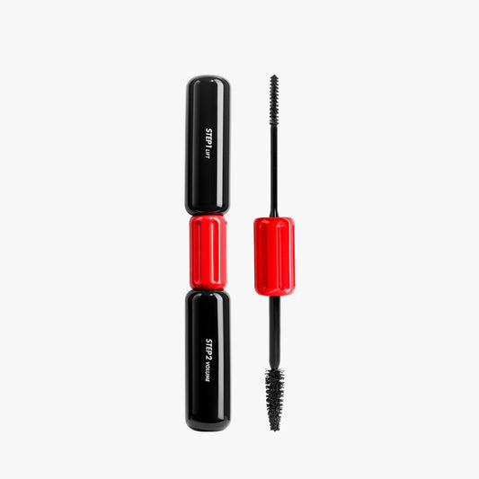 Envase original elegante de doble extremo de la línea de máscaras de pestañas The Professionall Mascara de Make Up For Ever.