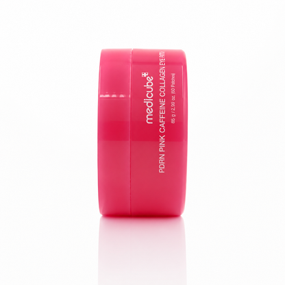Detalle de la textura de PDRN Pink Caffeine Collagen Eye Patch de Medicube.