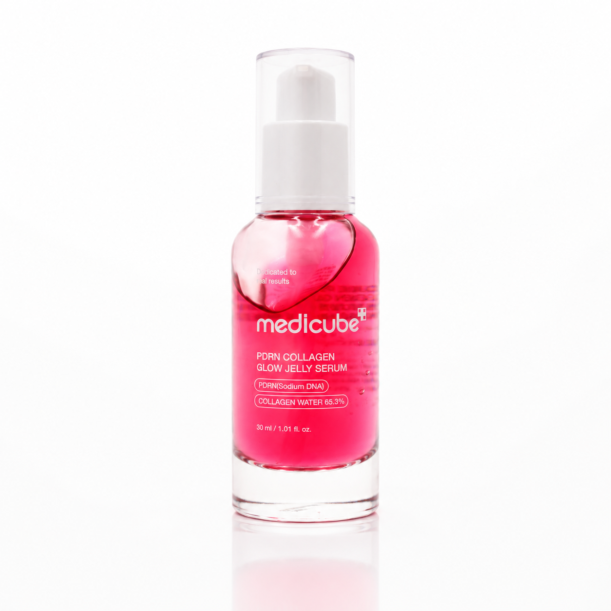 Envase de sérum facial PDRN Pink Collagen Glow Jelly Serum de la marca Medicube.
