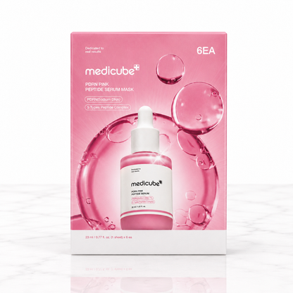 Empaque de PDRN Pink Peptide Serum Mask de Medicube.