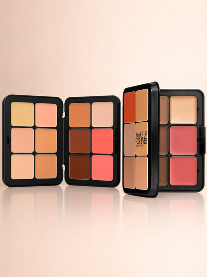 Dos paletas para rostro de marca HD Skin.
