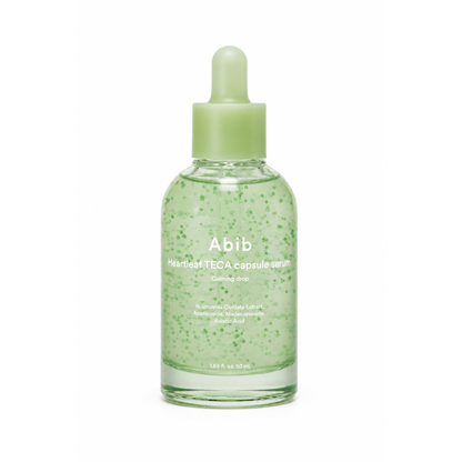 Envase de sérum facial Sérum TECA Heartleaf de la marca Abib.