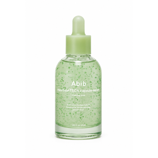Envase de sérum facial Sérum TECA Heartleaf de la marca Abib.