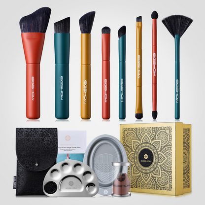Caja de regalo premium del kit navideño de viaje EIGSHOW E043 para tienda en línea de belleza y cosméticos.