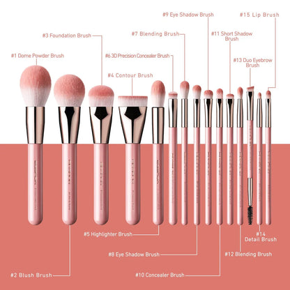 Colección completa de 15 herramientas de maquillaje profesional EIGSHOW