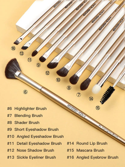 Kit completo de 16 herramientas de maquillaje y estuche cosmético Monarch Butterfly listos para tienda en línea.
