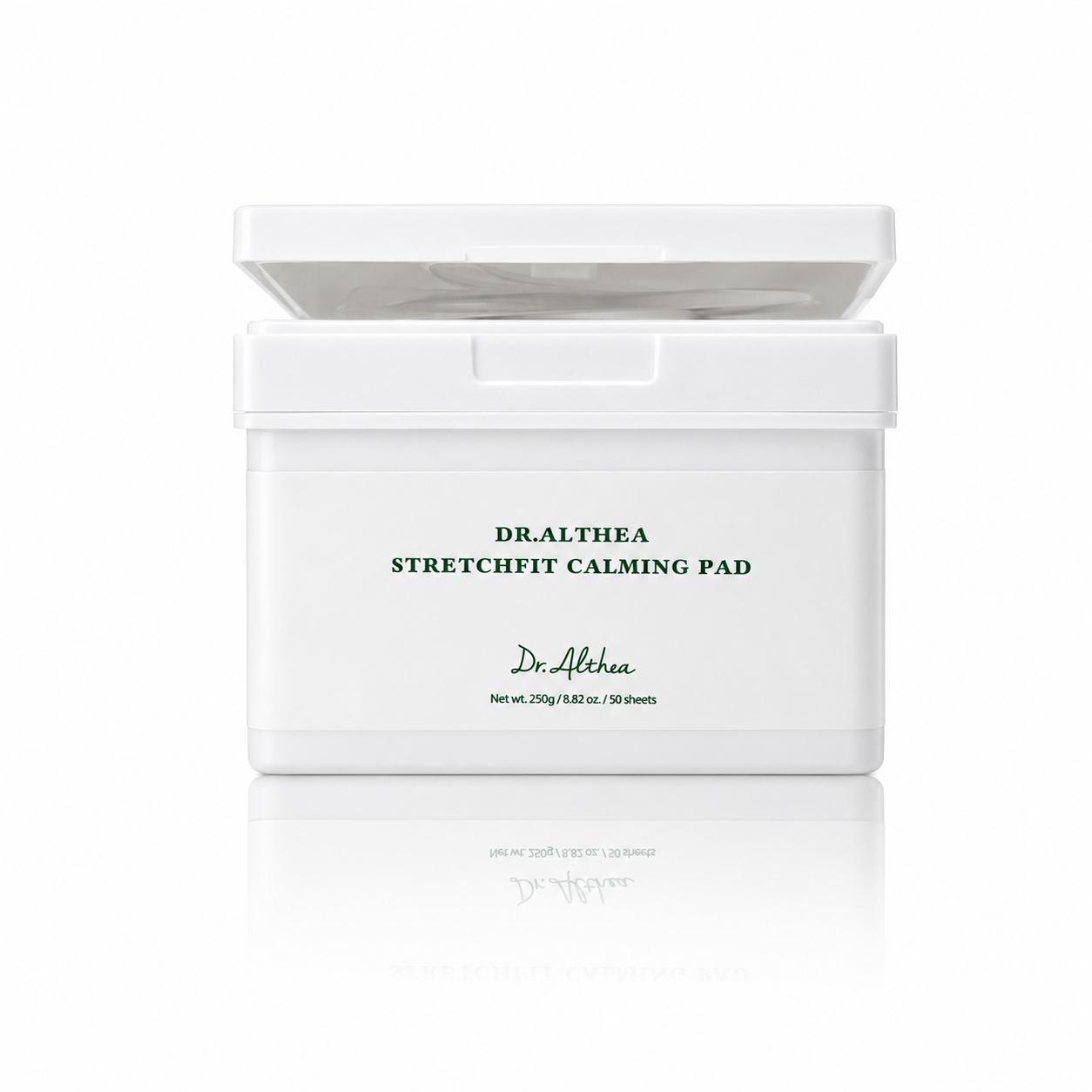 Envase de Stretchfit Calming Pads de la marca Dr. Althea.
