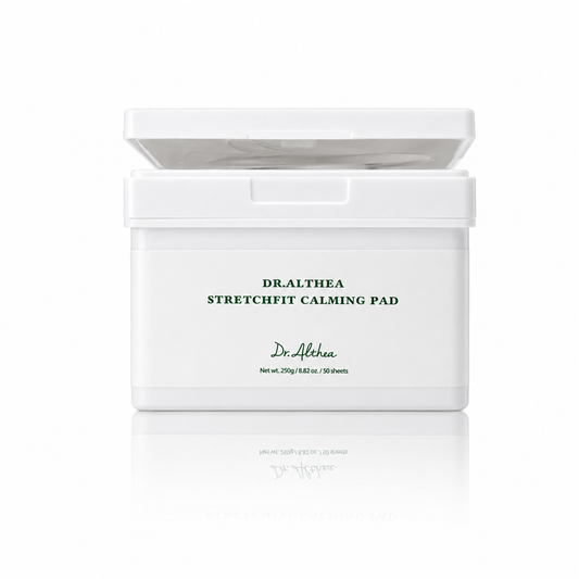 Envase de Stretchfit Calming Pads de la marca Dr. Althea.