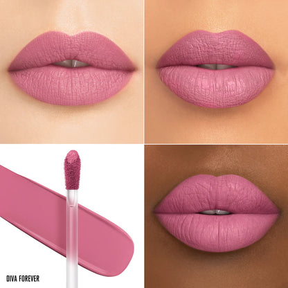 Maquillaje de labios elegante y sofisticado de nivel profesional utilizando el tono Forbidden Fruit de Jeffree Star