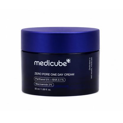 Envase de crema para rostro Zero Pore One Day Cream de la marca Medicube.